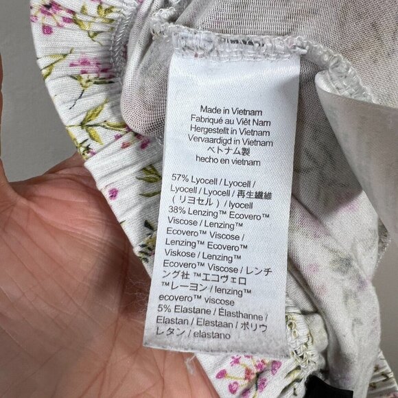J.Crew Eco Dreamiest Short-Sleeve Pajama Set Size XXS Meadow Floral Lounge - Picture 13 of 14